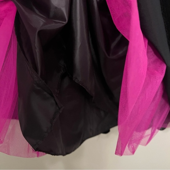 Patra Vintage Black velvet strapless lined gown 10 Fairygrunge Gothic Whimsigoth - Picture 5 of 16